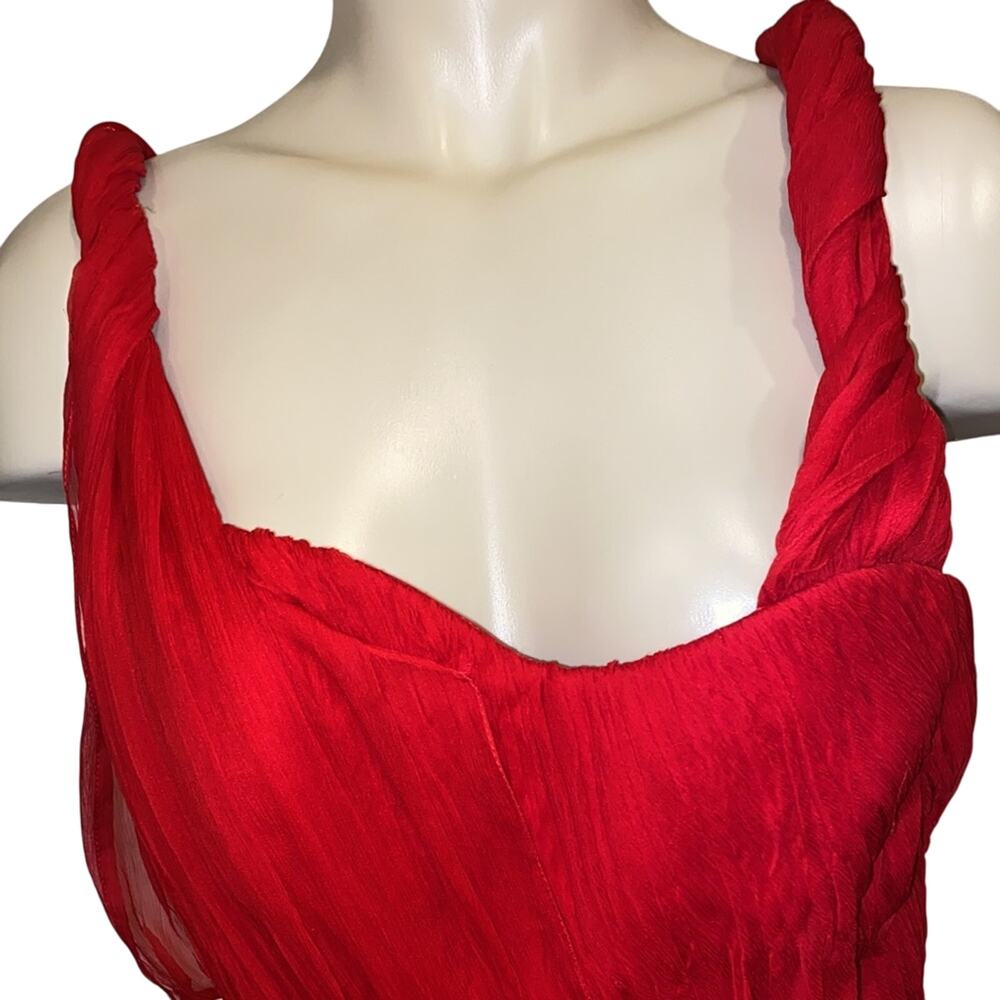 Oscar De La Renta Scarlet Long Dress - Picture 7 of 16